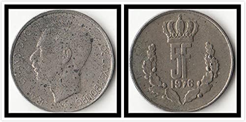 אירופה אירופית לוקסמבורג 5 פרנק שנת מטבעות מטבעות זרים אקראיים זיכרון 5 מטבע פרנק 1986-88 מהדורה מזכרת