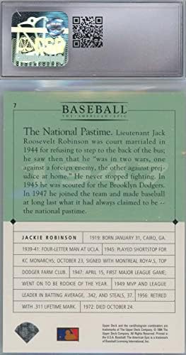 ג'קי רובינסון 1994 סיפון עליון GM כרטיס בייסבול מס '7 מדורג CSG 10