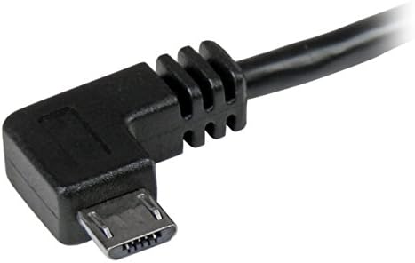 Startech.com 2m 6 רגל כבל מיקרו -USB עם מחברים זווית ימניים - M/M - USB A ל- Micro B כבל B - כבל מיקרו