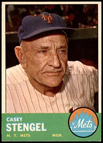 1963 Topps 233 Casey Stengel New York Mets Ex Mets