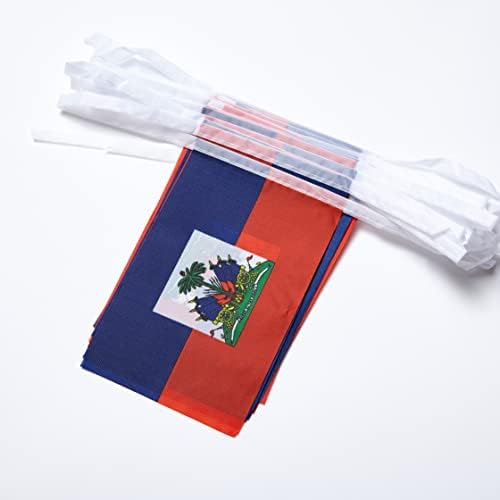 דגלי האיטי האיטי קטן מיני דגלון מחרוזת באנר דגל פסטיבל קישוטים