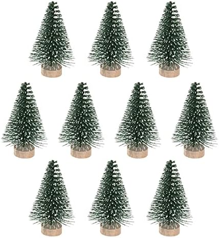 עצי אורן מיניאטוריים עצי עצי סיסל עם עץ אורן מכוסה עץ עץ חג המולד עץ שולחן עץ שולחן לסצינות מיניאטוריות,