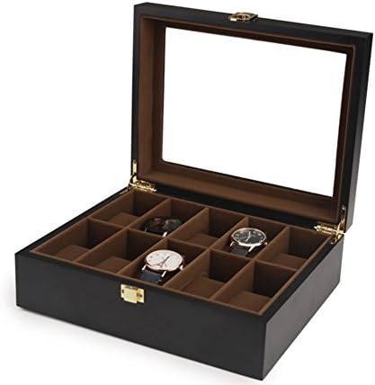 דקורטיבי תכשיטי קופסות,וודי שעון אחסון תיבת מיון צמיד אוסף תיבת תכשיטי תצוגת תיבה-ב