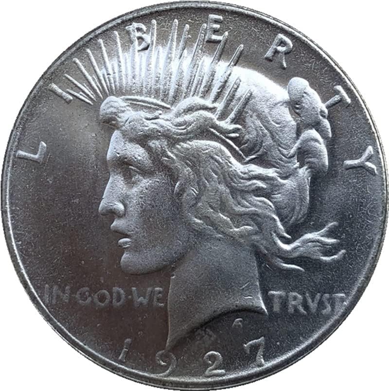 1927-P מטבעות אמריקאיות פליז מכסף מלאכות עתיקות מצופה אוסף מטבעות זיכרון זרות