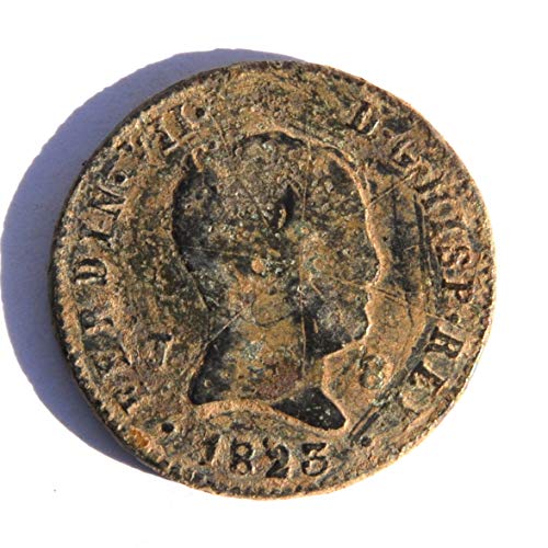 1823 ES ספרד פרדיננד VII 8 מטבע Maravedis פרטים טובים