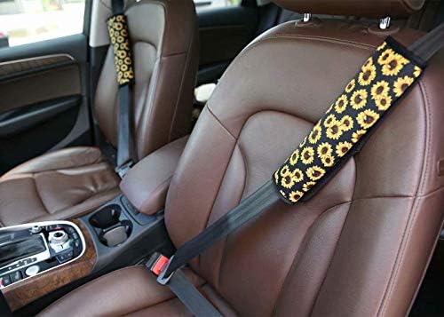 Wellflyhom סגול פרפר רפידות רפידות בטיחות מכסה לנשים אביזרי רכב רפידות חגורת בטיחות רצועות רצועת חגורת