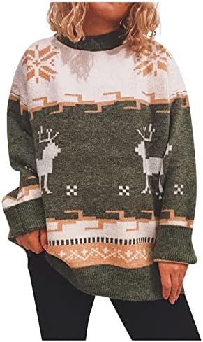 סוודרים לחג המולד של נשים אופנבות פינגווין קטן סוודר שרוול ארוך סוודר לגברים